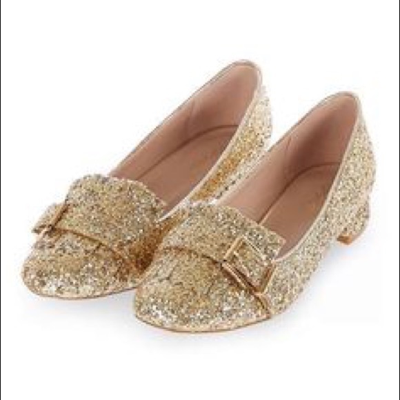 topshop gold shoes